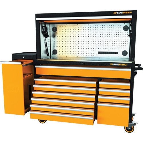 Jeu d'outils pour maître m&eacute;canicien MEGAMOD dans des plateaux en mousse modulaire de premi&egrave;re qualit&eacute; avec rangement pour les outils et l&eacute;quipement datelier, 1331 morcea Duraquip Inc