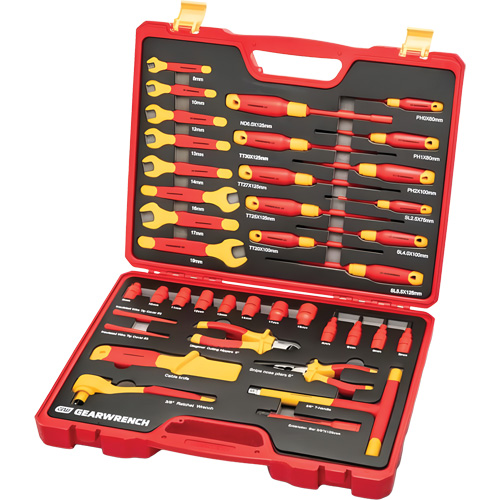 Jeu d'outils VDE isol&eacute;s, 1000 V, 39 M Duraquip Inc