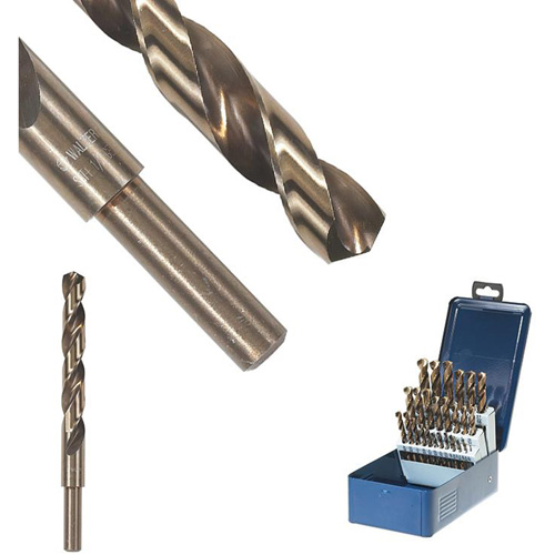 SST+ Reduced Shank Drill Bit, 17/32", High Speed Steel, 4-13/16" Flute, 135° Point Duraquip Inc