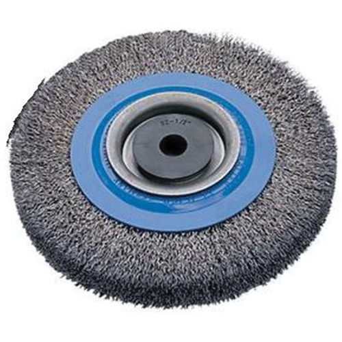 Brosses rotatives &agrave; fils torsad&eacute;s d'&eacute;tabli, 6" dia., Fils 0,0118", Arbre 1/2" - 1-1/4" Duraquip Inc