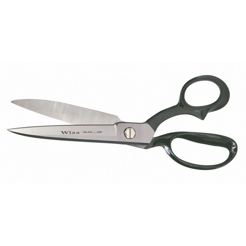 Wide Blade Industrial Shears, 6-1/8" Cut Length, Rings Handle Duraquip Inc