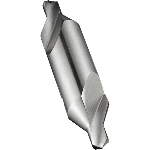 Bright Finish Combined Drill & Countersink, #3, 7/64" Small Diameter, 1/4" Large Diameter, High Speed Cobalt Duraquip Inc