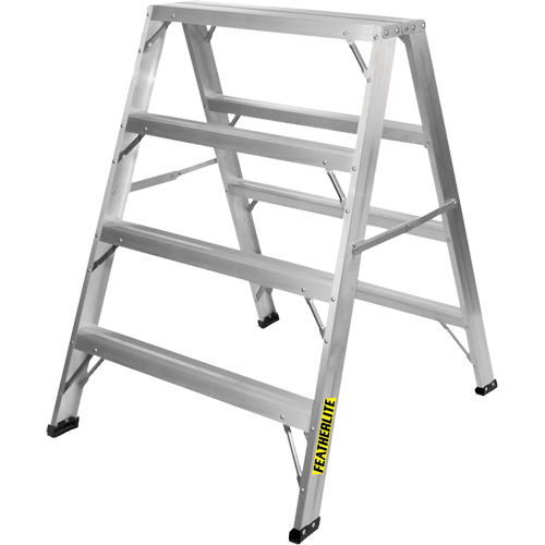 Industrial-Duty Sawhorse, 4' H x 34.6875" W x 39.50" D, 300 lbs. Capacity, Aluminum Duraquip Inc