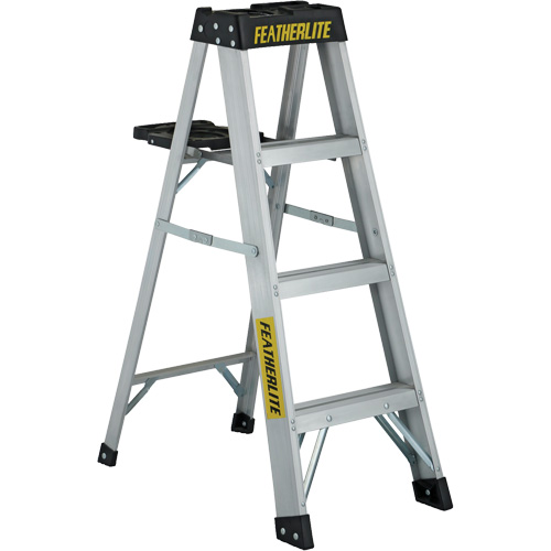 3400 Series Industrial Extra Heavy-Duty Step Ladder, 4', Aluminum, 300 lbs. Capacity, Type 1A Duraquip Inc