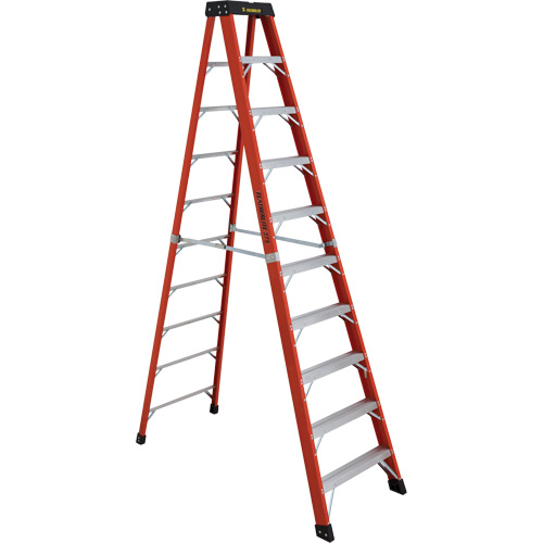 Escabeaux industriels extra robustes (s&eacute;rie 6800 AA), 10', Fibre de verre, Capacit&eacute; 375 lb, Type 1AA Duraquip Inc