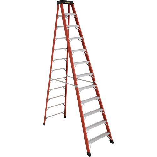 Industrial Extra Heavy-Duty Stepladders (6800 AA Series), 12', Fibreglass, 375 lbs. Capacity, Type 1AA Duraquip Inc
