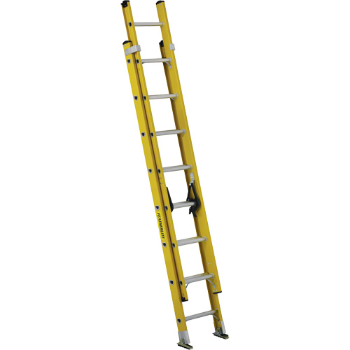 Industrial Heavy-Duty Extension Ladders (6900 Series), 300 lbs. Cap., 13' H, Grade 1A Duraquip Inc