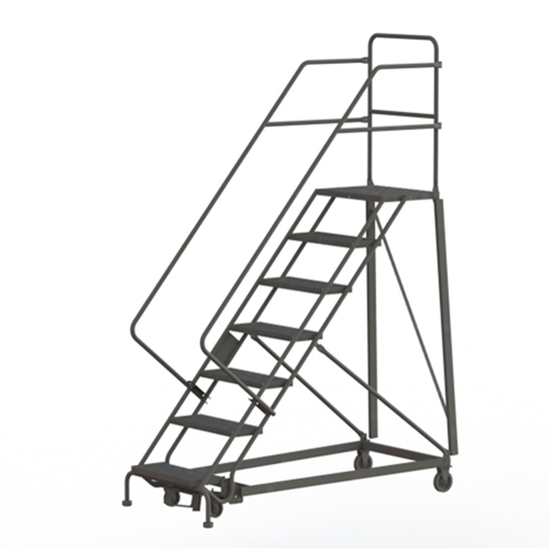 &eacute;chelles robustes en angle de s&eacute;curit&eacute;, 7 marches, Perfor&eacute;, Inclinaison 50°, Hauteur 70" Duraquip Inc