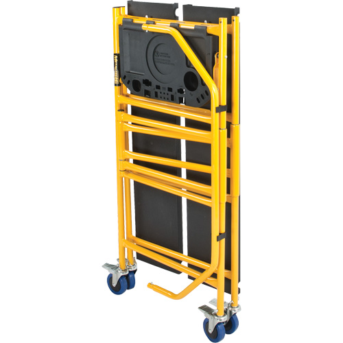 Jobsite Series 4' Safety Rail & Tool Shelf Scaffold Kit, Steel Frame, 49-1/2" D x 57-3/4" H Duraquip Inc