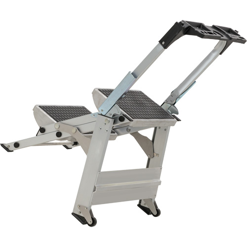 &eacute;chelle escabeau avec roues pivotantes, 2 marches, 23" x 21" x Hauteur 34,50" Duraquip Inc