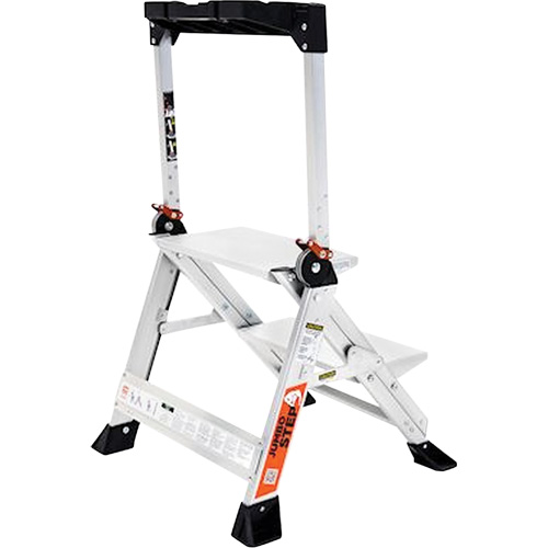 Jumbo Step Ladder, 1.5', Aluminum, 375 lbs. Capacity, Type 1AA Duraquip Inc