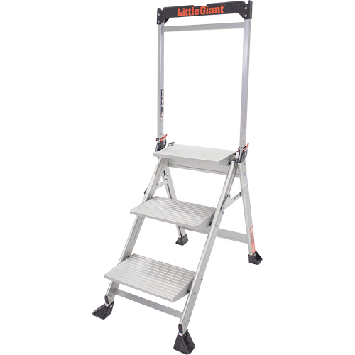 Jumbo Step Ladder, 2.2', Aluminum, 375 lbs. Capacity, Type 1AA Duraquip Inc