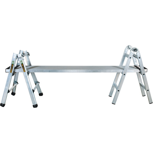 Telescoping Multi-Position Ladder, 2.916' - 9.75', Aluminum, 300 lbs., CSA Grade 1A Duraquip Inc