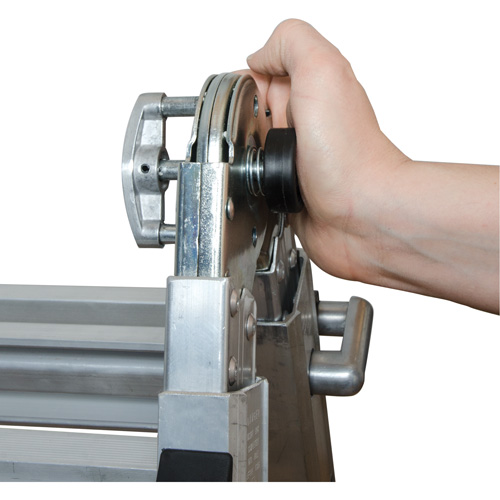 Telescoping Multi-Position Ladder, 2.916' - 9.75', Aluminum, 300 lbs., CSA Grade 1A Duraquip Inc