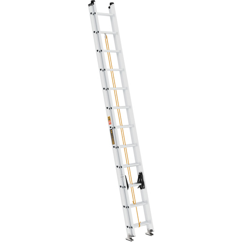 Jobsite Series Extension Ladder, 250 lbs. Cap., 24' H, Grade 1 Duraquip Inc