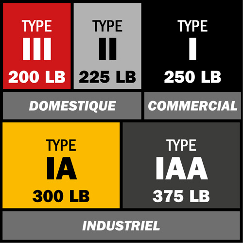 Escabeau avec plateau &agrave; peinture, 6', Fibre de verre, Capacit&eacute; 250 lb, Type 1 Duraquip Inc