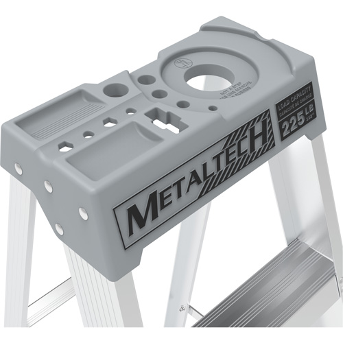 Step Ladder, 6', Aluminum, 225 lbs. Capacity, Type 2 Duraquip Inc