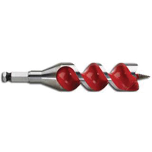 Ship Auger Drill Bit, 1-1/4 Diameter, 4" Flute, 7/16" Hex Shank Duraquip Inc