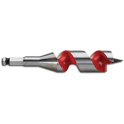 Longue m&egrave;che h&eacute;licoidale pour perceuse, Diam&egrave;tre de 1-1/4, Cannelure 3", Tige 7/16" hexagonal Duraquip Inc