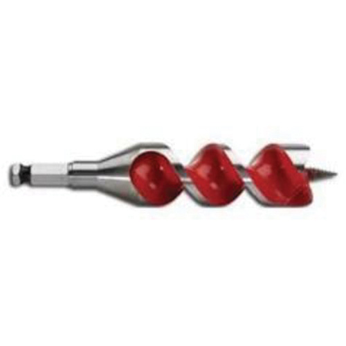 Longue m&egrave;che h&eacute;licoidale pour perceuse, Diam&egrave;tre de 1-3/8", Cannelure 4", Tige 7/16" hexagonal Duraquip Inc