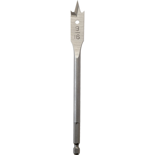 M&egrave;che plate, Diam&egrave;tre de 9/16", Tige 1/4" hex, Longeur de 6" Duraquip Inc