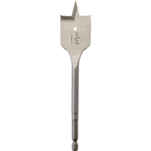 M&egrave;che plate, Diam&egrave;tre de 1-1/4", Tige 1/4" hex, Longeur de 6" Duraquip Inc