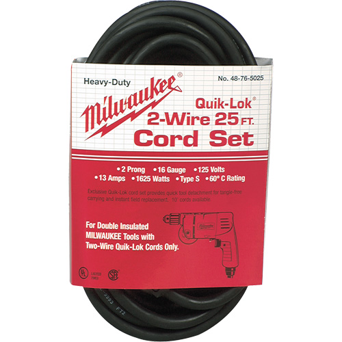 2-Wire Quik-Lok&reg; Cord Duraquip Inc