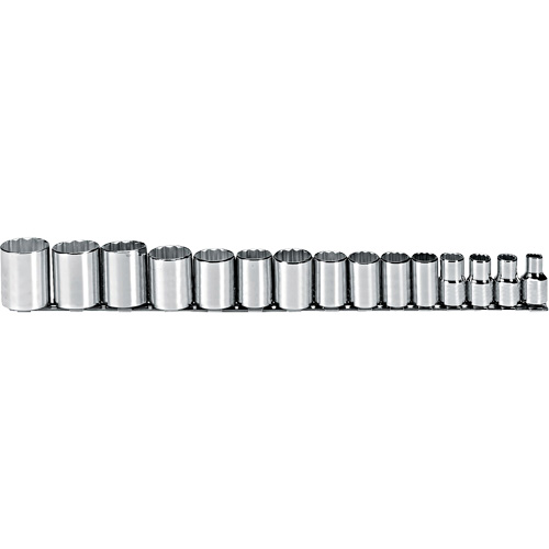 Jeu de douilles, 15 Mcx, Prise de 1/2" Duraquip Inc