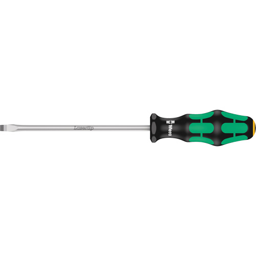 Tapered Slotted Screwdriver, 6.5 mm Tip, Round, 10-1/16" L, Plastic Handle Duraquip Inc