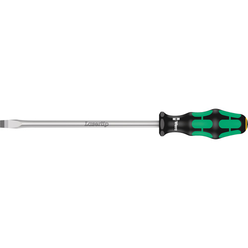 Tapered Slotted Screwdriver, 3/8", 12" L, Plastic Handle Duraquip Inc