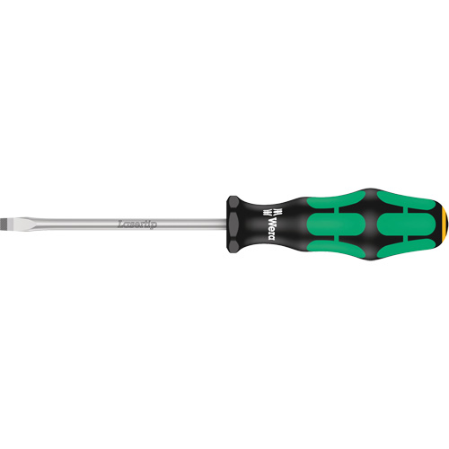 Tapered Slotted Screwdriver, 1/2", 10/1/2" L, Plastic Handle Duraquip Inc