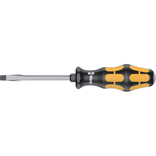 Slotted Demolition Screwdriver, 1/4", 8-1/8" L, Plastic Handle Duraquip Inc