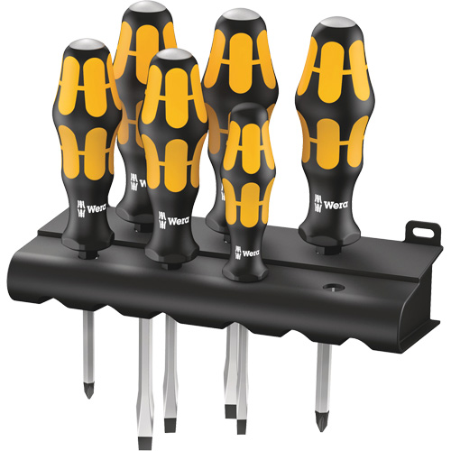 Series 900 Screwdriver set Chiseldriver & Rack, 6 Pcs. Duraquip Inc