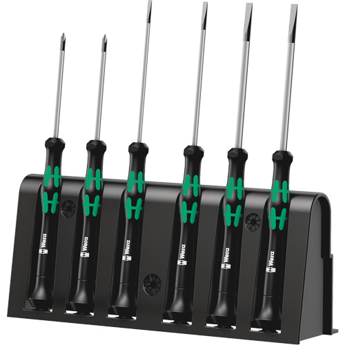 Micro Series Screwdriver Set with Rack, 6 Pcs. Duraquip Inc