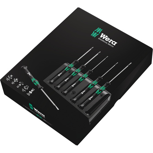Micro Series Screwdriver Set with Rack, 6 Pcs. Duraquip Inc