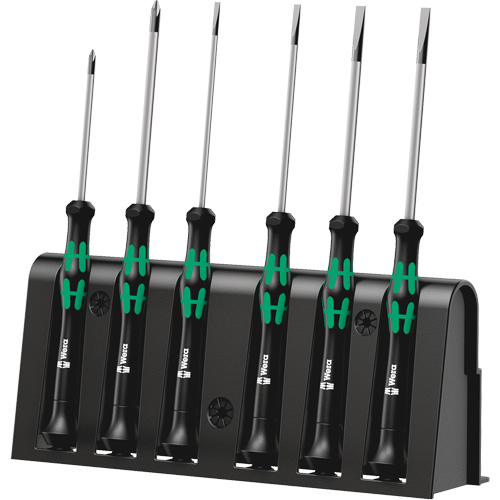 Micro Series Screwdriver Set with Rack, 6 Pcs. Duraquip Inc