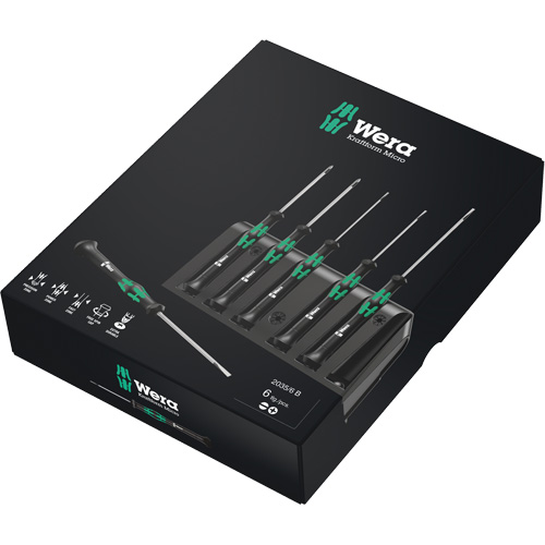 Micro Series Screwdriver Set with Rack, 6 Pcs. Duraquip Inc