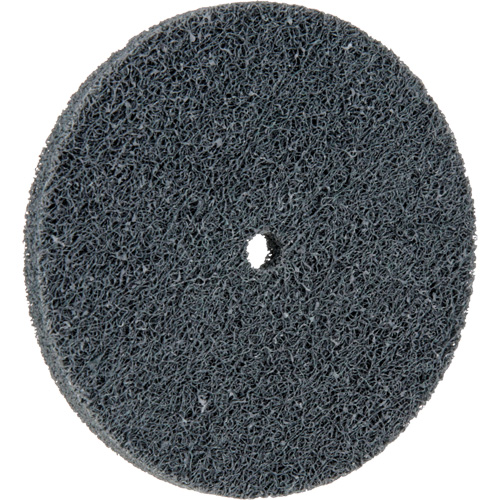 Meule homog&egrave;ne &agrave; faible densit&eacute; de s&eacute;rie 500 Standard Abrasives, 3" x 1/4", Arbre de 1/4", Grain de Fin, Carbure de silicium Duraquip Inc