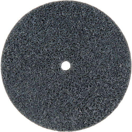 Meule homog&egrave;ne &agrave; faible densit&eacute; de s&eacute;rie 500 Standard Abrasives, 3" x 1/2", Arbre de 1/4", Grain de Fin, Carbure de silicium Duraquip Inc