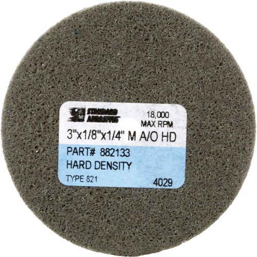 Disque unitaris&eacute; Standard Abrasives, 3" x 1/8", Arbre de 1/4", Grain de Moyen, Oxyde d'aluminium Duraquip Inc