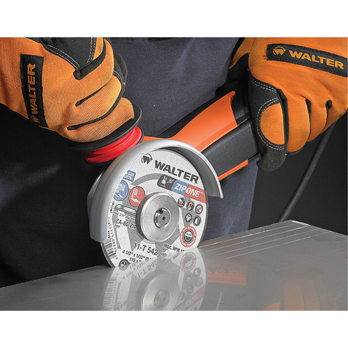 Meule &agrave; tronçonner Zip One, 5" x 1/32", Arbre de 7/8", Type 1, Alumine de zirconium, 12 200 Tr/min Duraquip Inc