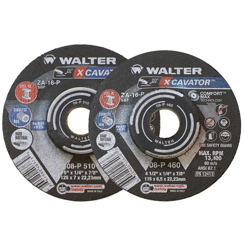 XCAVATOR Grinding Wheel, 9" x 1/4", 7/8" Arbor, Zirconium, Type 27 Duraquip Inc