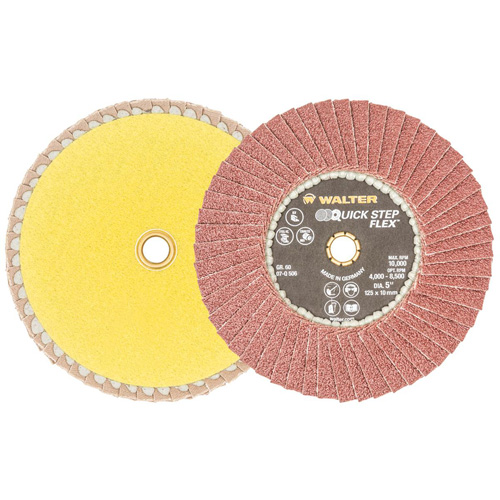 QUICK-STEP FLEX, 5" x Type 29, 60 Grit, Aluminum Oxide Duraquip Inc