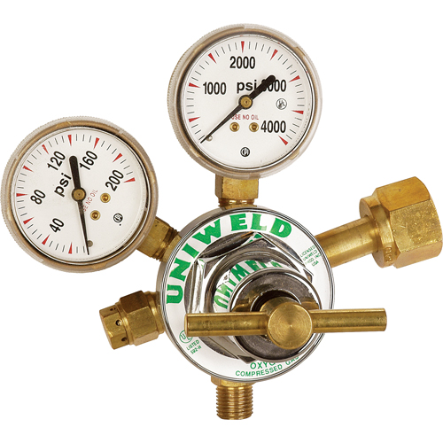 D&eacute;tendeur &agrave; simple d&eacute;tente de gamme moyenne, Oxyg&egrave;ne, Entr&eacute;e CGA540 Duraquip Inc