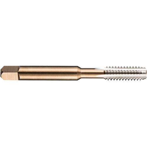Taraud machine &agrave; gauche pour tuyau, 8-1,25, 3 cannelures, 72 mm lo, Conique, Acier rapide Duraquip Inc