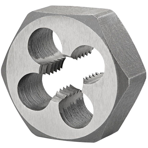 Fili&egrave;re de refiletage hexagonale pour boulon, dia. 1,67", Filet de M22x1,5, Acier rapide Duraquip Inc