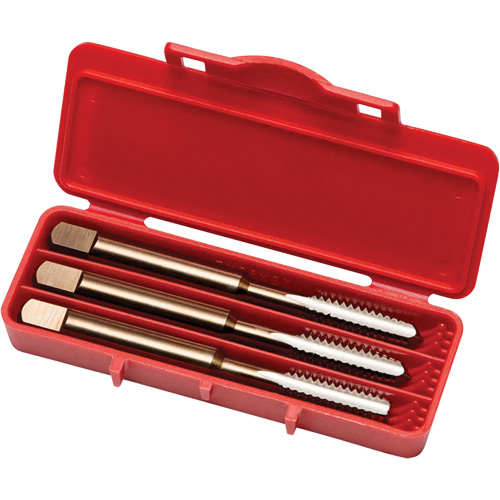 Jeu de tarauds &agrave; main pour usage g&eacute;n&eacute;ral, Acier rapide, Filet 1/2"-13 Duraquip Inc