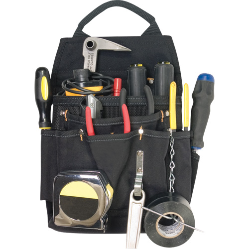 Porte-outils professionnels pour &eacute;lectricien, Porte-outil multiple, Polyester, 11 Poches Duraquip Inc