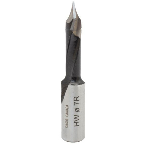 Forets pour trou de passage &agrave; pointes au carbure, Diam&egrave;tre de 7 mm Duraquip Inc