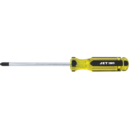 Phillips Jumbo Handle Screwdriver, #3, 6" L, Plastic/Steel/Aluminium/Wood/Cushion Grip/Magnetic/ESD-Safe Handle Duraquip Inc